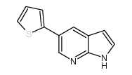 5-(2-噻吩基)-1H-吡咯并[2,3-B]吡啶结构式