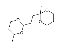2-methyl-2-[2-(4-methyl-1,3-dioxan-2-yl)ethyl]-1,3-dioxane Structure