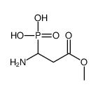 (1-amino-3-methoxy-3-oxopropyl)phosphonic acid Structure