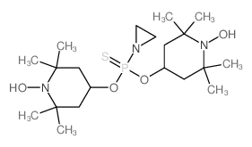 aziridin-1-yl-bis[(1-hydroxy-2,2,6,6-tetramethyl-4-piperidyl)oxy]-sulfanylidene-phosphorane structure