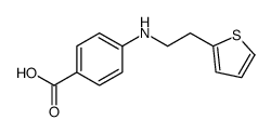 4-(2-thiophen-2-ylethylamino)benzoic acid Structure