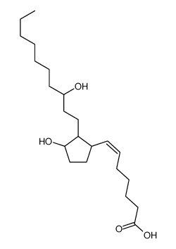 7-[3-hydroxy-2-(3-hydroxydecyl)cyclopentyl]hept-6-enoic acid结构式