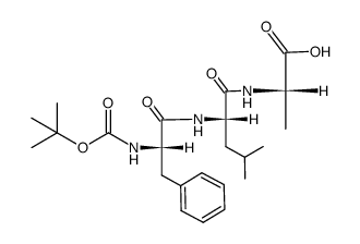 Boc-Phe-Leu-Ala-OH结构式