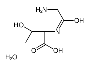 (2S,3R)-2-[(2-aminoacetyl)amino]-3-hydroxybutanoic acid,hydrate Structure