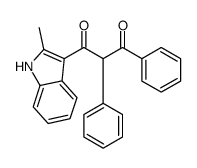 1-(2-methyl-1H-indol-3-yl)-2,3-diphenylpropane-1,3-dione结构式