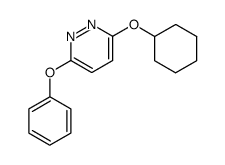 3-cyclohexyloxy-6-phenoxy-pyridazine结构式