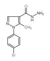 1-(4-Bromophenyl)-5-methyl-1H-pyrazole-4-carboxylicacidhydrazide structure