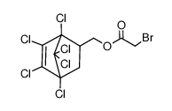 Bromo-acetic acid 1,4,5,6,7,7-hexachloro-bicyclo[2.2.1]hept-5-en-2-ylmethyl ester结构式