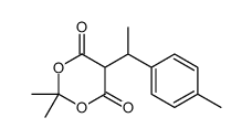 2,2-dimethyl-5-[1-(4-methylphenyl)ethyl]-1,3-dioxane-4,6-dione结构式