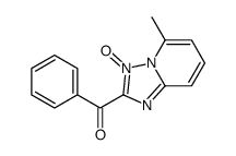 (5-methyl-3-oxido-[1,2,4]triazolo[1,5-a]pyridin-3-ium-2-yl)-phenylmethanone结构式