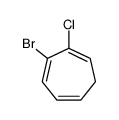 3-bromo-2-chlorocyclohepta-1,3,5-triene Structure