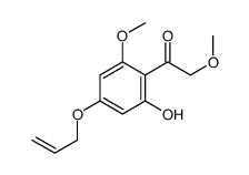 1-(2-hydroxy-6-methoxy-4-prop-2-enoxyphenyl)-2-methoxyethanone结构式