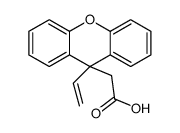 2-(9-ethenylxanthen-9-yl)acetic acid Structure