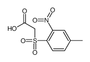 2-(4-methyl-2-nitrophenyl)sulfonylacetic acid结构式