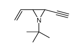 Aziridine, 1-(1,1-dimethylethyl)-2-ethenyl-3-ethynyl-, cis- (9CI) Structure