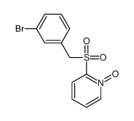 2-[(3-bromophenyl)methylsulfonyl]-1-oxidopyridin-1-ium结构式