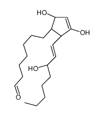 7-[(1R,2R,5R)-3,5-dihydroxy-2-[(E,3S)-3-hydroxyoct-1-enyl]cyclopent-3-en-1-yl]heptanal Structure