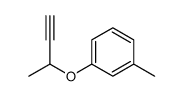 1-but-3-yn-2-yloxy-3-methylbenzene Structure