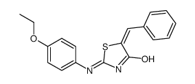 5-benzylidene-2-(4-ethoxyanilino)-1,3-thiazol-4-one结构式