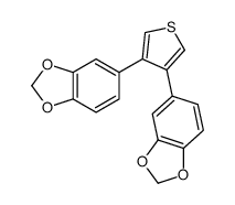 5-[4-(1,3-benzodioxol-5-yl)thiophen-3-yl]-1,3-benzodioxole Structure