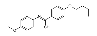 4-butoxy-N-(4-methoxyphenyl)benzenecarbothioamide结构式