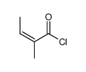 2-Butenoyl chloride, 2-Methyl-, (2Z)- Structure
