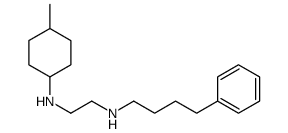 N'-(4-methylcyclohexyl)-N-(4-phenylbutyl)ethane-1,2-diamine结构式