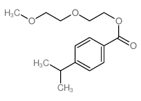 2-(2-methoxyethoxy)ethyl 4-propan-2-ylbenzoate结构式