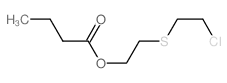 Butanoic acid,2-[(2-chloroethyl)thio]ethyl ester Structure