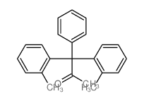 1,1-bis(2-methylphenyl)-1-phenyl-propan-2-one结构式