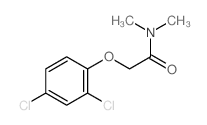 2-(2,4-dichlorophenoxy)-N,N-dimethyl-acetamide结构式