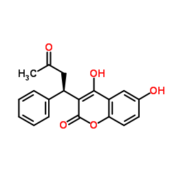 (R)-6-Hydroxy Warfarin结构式