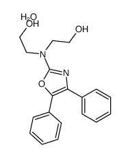 2-[(4,5-diphenyl-1,3-oxazol-2-yl)-(2-hydroxyethyl)amino]ethanol,hydrate Structure