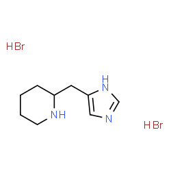 2-(1H-IMIDAZOL-4-YLMETHYL)PIPERIDINE 2HBR structure