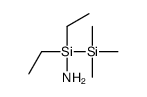 (amino-ethyl-trimethylsilylsilyl)ethane Structure