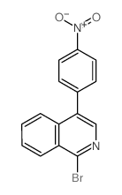 Isoquinoline,1-bromo-4-(4-nitrophenyl)- structure