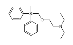 N,N-diethyl-2-[[methyl(diphenyl)silyl]methoxy]ethanamine Structure