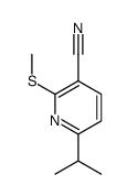 2-methylsulfanyl-6-propan-2-ylpyridine-3-carbonitrile Structure