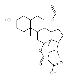 (3alpha,5beta,7alpha,12alpha)-7,12-Bis(formyloxy)-3-hydroxycholan-24-oic acid structure