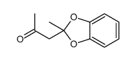 1-(2-methyl-1,3-benzodioxol-2-yl)propan-2-one结构式