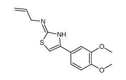 4-(3,4-dimethoxyphenyl)-N-prop-2-enyl-1,3-thiazol-2-amine结构式