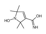 1-hydroxy-2,2,5,5-tetramethylpyrrole-3-carboxamide结构式