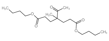 dibutyl 4-acetyl-4-methyl-heptanedioate structure