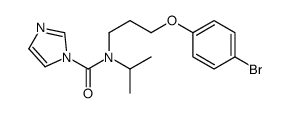 N-[3-(4-bromophenoxy)propyl]-N-propan-2-ylimidazole-1-carboxamide结构式