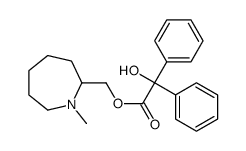 (1-methylazepan-2-yl)methyl 2-hydroxy-2,2-diphenylacetate结构式