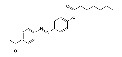 [4-[(4-acetylphenyl)diazenyl]phenyl] octanoate Structure