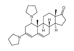 1α,3-dipyrrolidinylandrosta-3,5-dien-17-one Structure