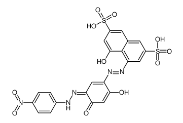 4-[[2,4-Dihydroxy-5-[(4-nitrophenyl)azo]phenyl]azo]-5-hydroxy-2,7-naphthalenedisulfonic acid picture