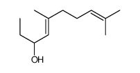 5,9-dimethyl-4,8-decadien-3-ol结构式