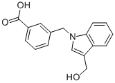 3-[[3-(hydroxymethyl)-1h-indol-1-yl]methyl]-benzoic acid结构式